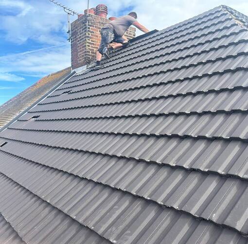 Attleborough Roofing Services 11 This is a photo of a new roof being installed in Attleborough. Installation carried out by Attleborough Roofing Services