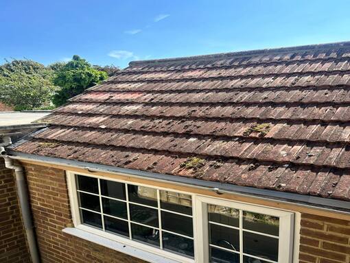 This is a photo of a roof being repaired in Attleborough. Installation carried out by Attleborough Roofing Services This is a photo of a roof needing repair in Attleborough