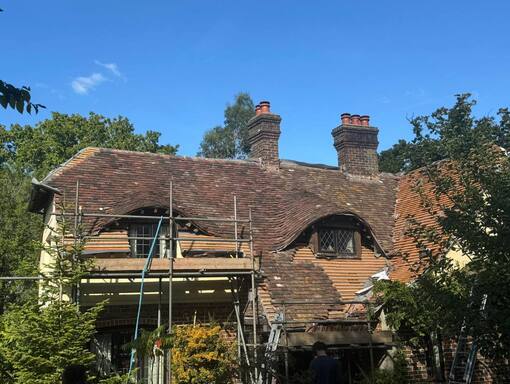 Attleborough Roofing Services 6 This is a photo of a roof being repaired in Attleborough. Installation carried out by Attleborough Roofing Services