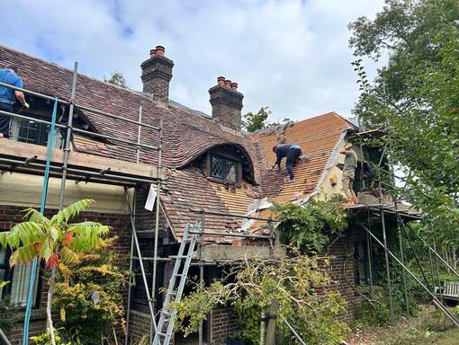Attleborough Roofing Services 9 This is a photo of a roof being repaired in Attleborough. Installation carried out by Attleborough Roofing Services